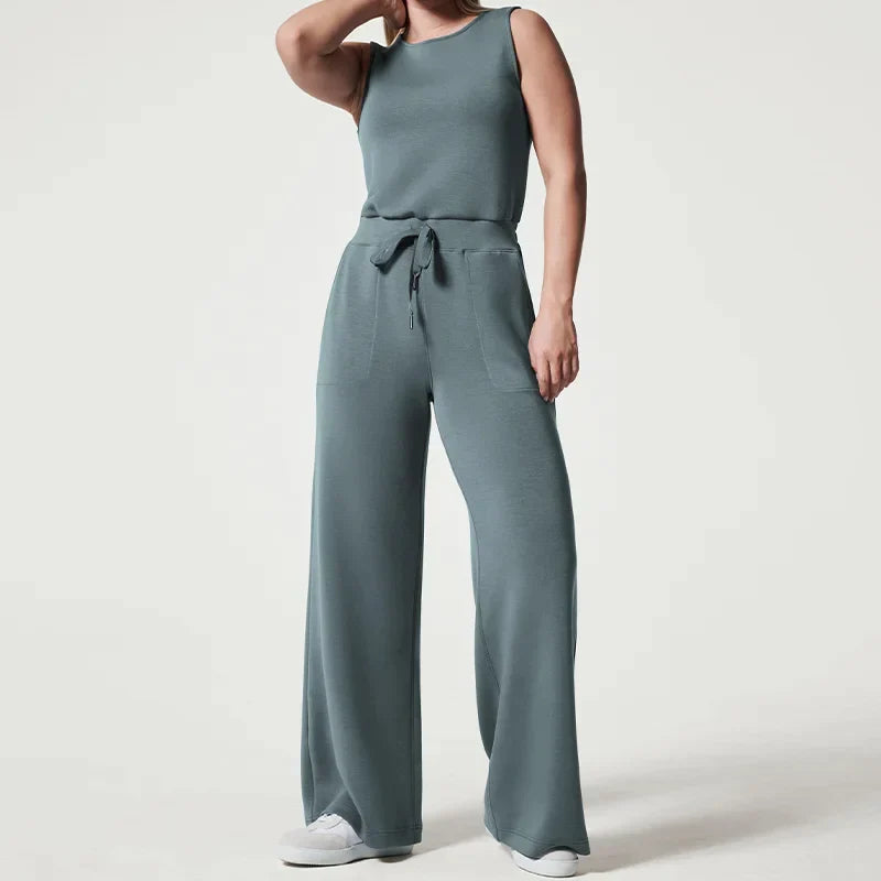 Variant image for Damen Jumpsuit Schwarz Elegant Leichtes Material für Sommerfestivals-2