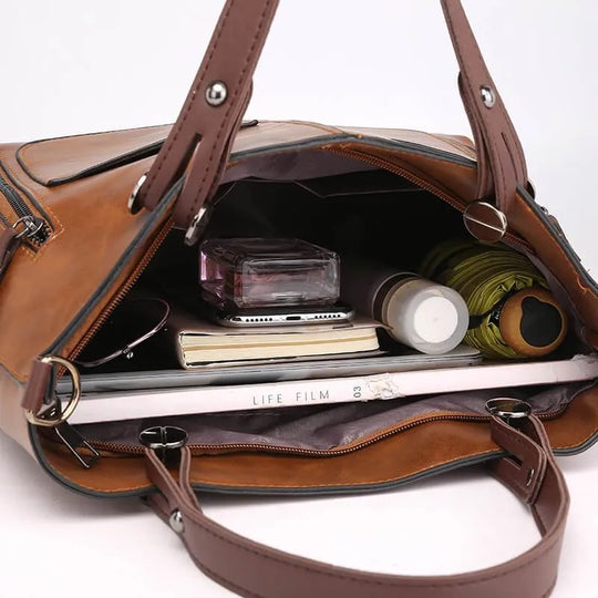 Damentasche Elegantes Design Hochwertiges Leder Geräumig 4