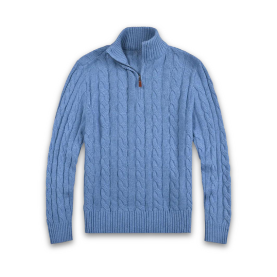 Herrenpullover Casual Halb-Reißverschluss Weiches Material für Komfort 2