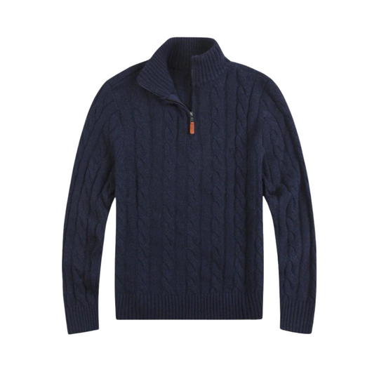 Herrenpullover Casual Halb-Reißverschluss Weiches Material für Komfort 4