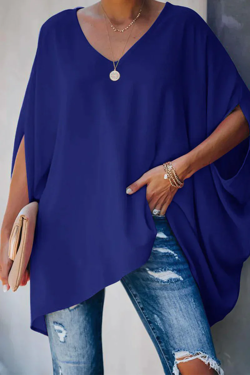 Variant image for Damenbluse Weit Geschnitten Leicht Fließend Elegante Bluse für Festliche Anlässe-11