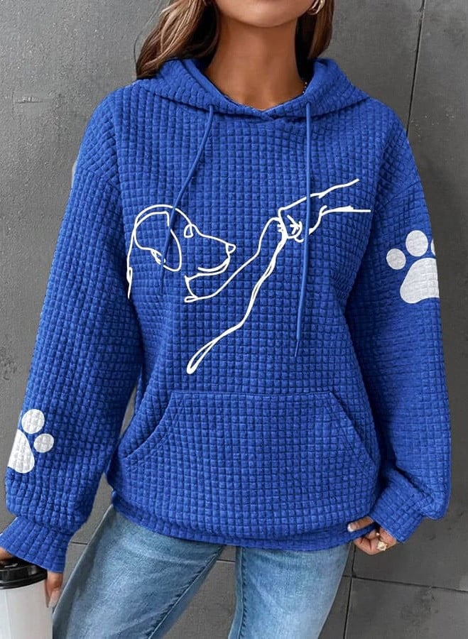 Damen Hoodie Bequemer Fleece Stil Atmungsaktives Material 1