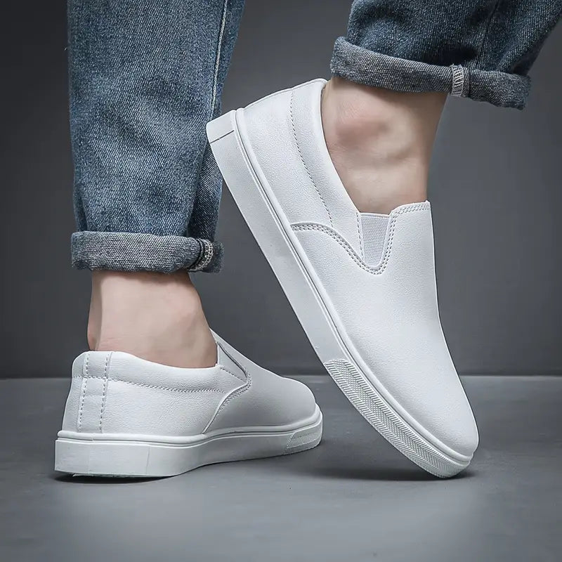 Herren Slipper Schlupfschuhe Komfortabel Leder für Lässige Outfits-2