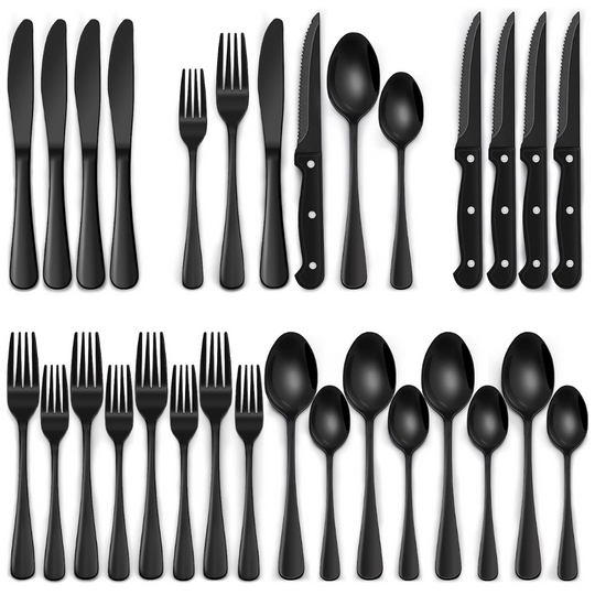 24-teiliges Besteckset für 4 Personen mit Modernem Design 0