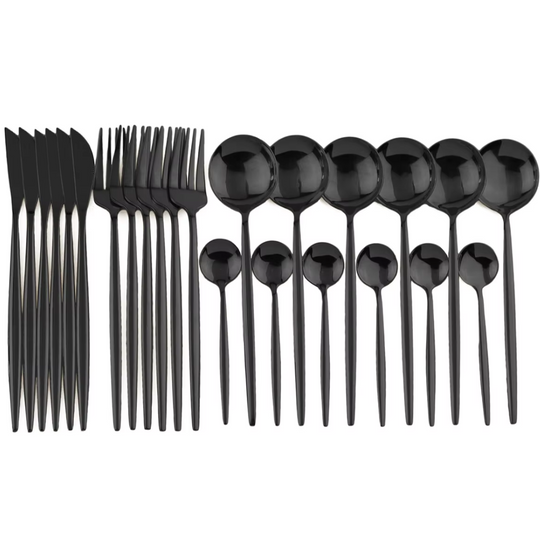 24-teiliges Besteckset für 4 Personen mit Modernem Design 1