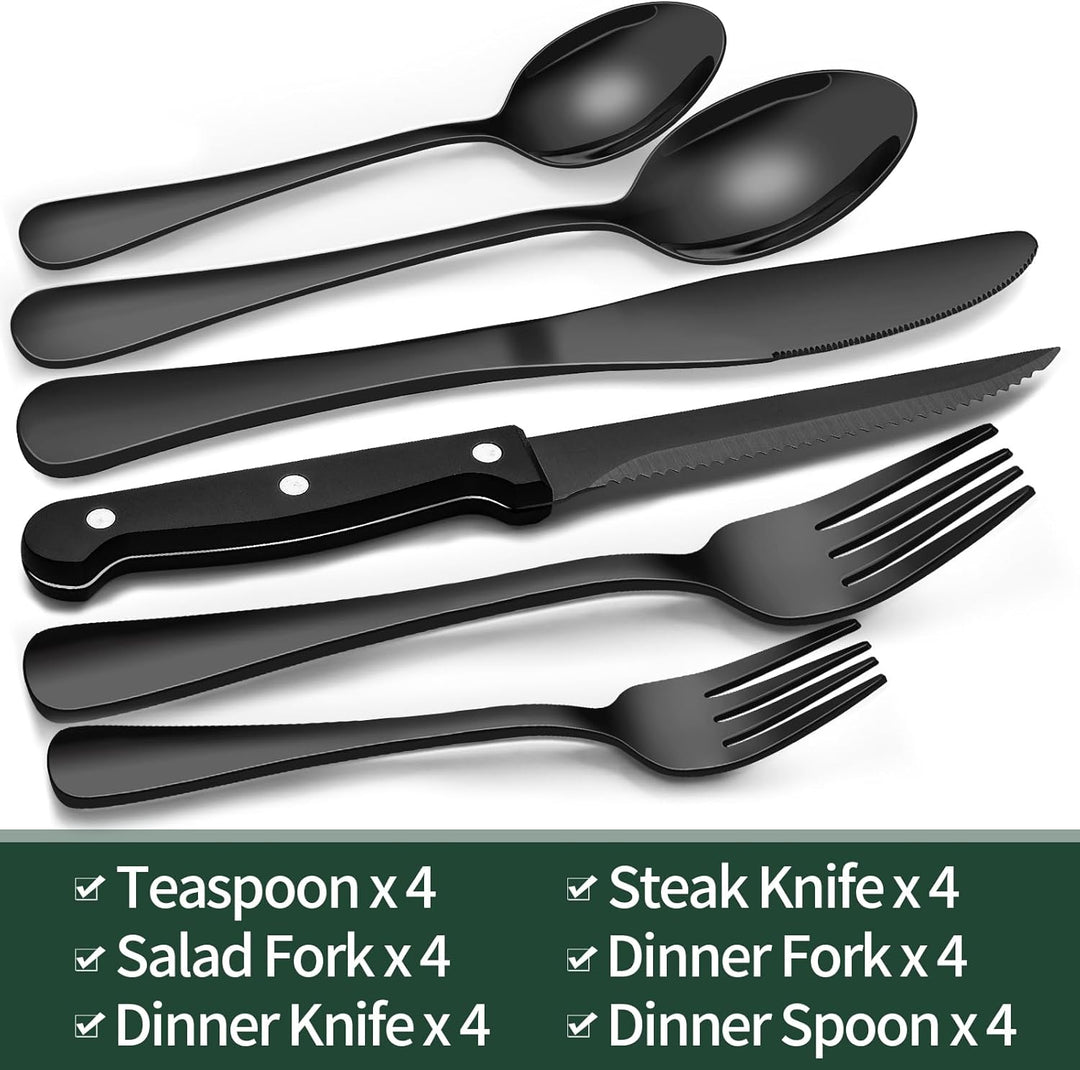 24-teiliges Besteckset für 4 Personen mit Modernem Design 6