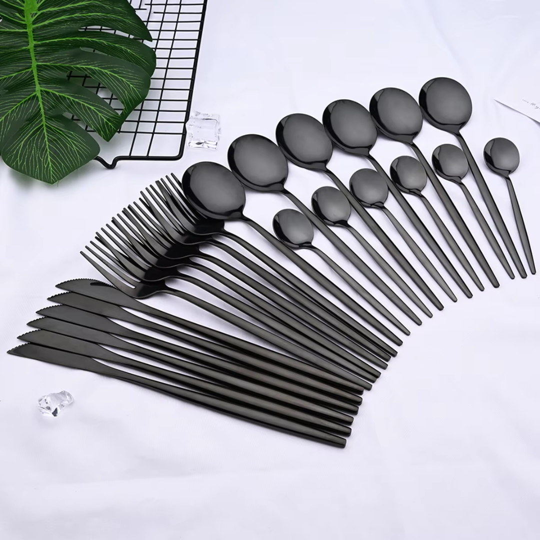 24-teiliges Besteckset für 4 Personen mit Modernem Design 7