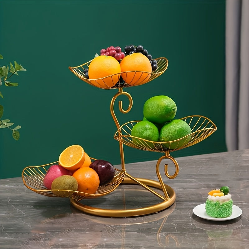 3-stöckiger Obstschalenständer für Snacks und Desserts Dekorativ 6