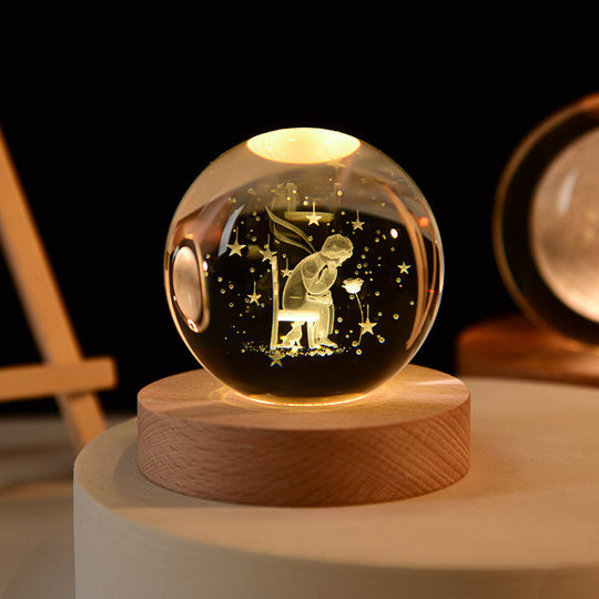 3D-Kristallkugel mit LED-Beleuchtung für Dekoration 10