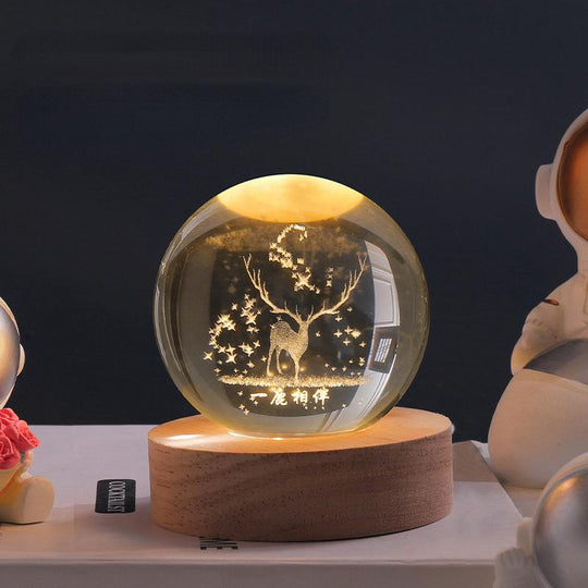 3D-Kristallkugel mit LED-Beleuchtung für Dekoration 11