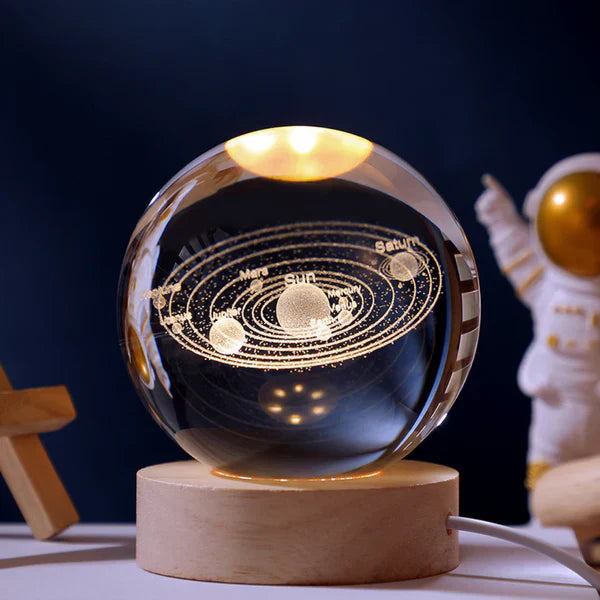3D-Kristallkugel mit LED-Beleuchtung für Dekoration 3