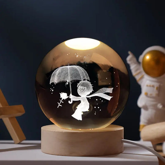 3D-Kristallkugel mit LED-Beleuchtung für Dekoration 6