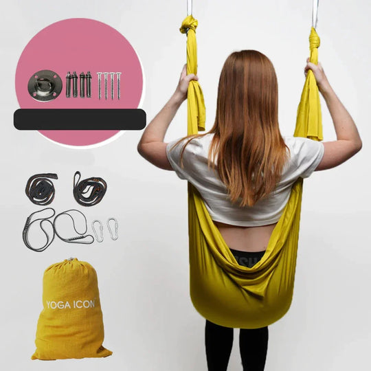 Variant image for Yoga Hängematte Blau Aerial Yoga Tuch 100% Polyester Höhenverstellbar-5