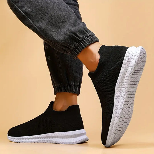 Herren Sockenschuhe Bequem Sockenähnliches Obermaterial Flexible Sohle-4
