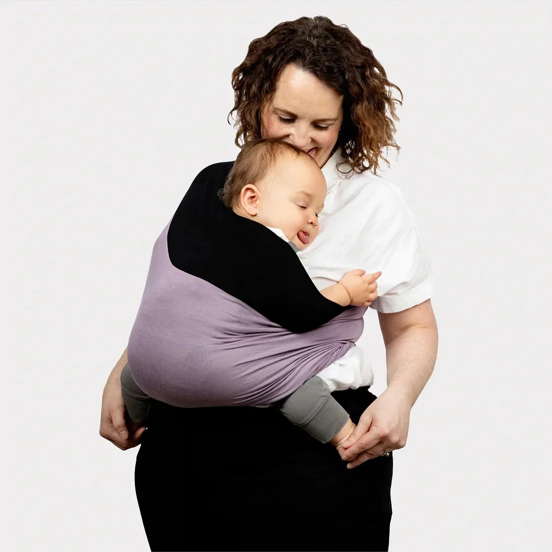 Babytrage Wendbar Beige Bio-Baumwolle Für Neugeborene Haut-zu-Haut Tragehilfe-3