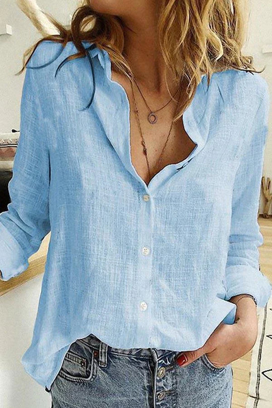 Variant image for Damen Bluse Elegante V-Ausschnitt mit Stickereien-27
