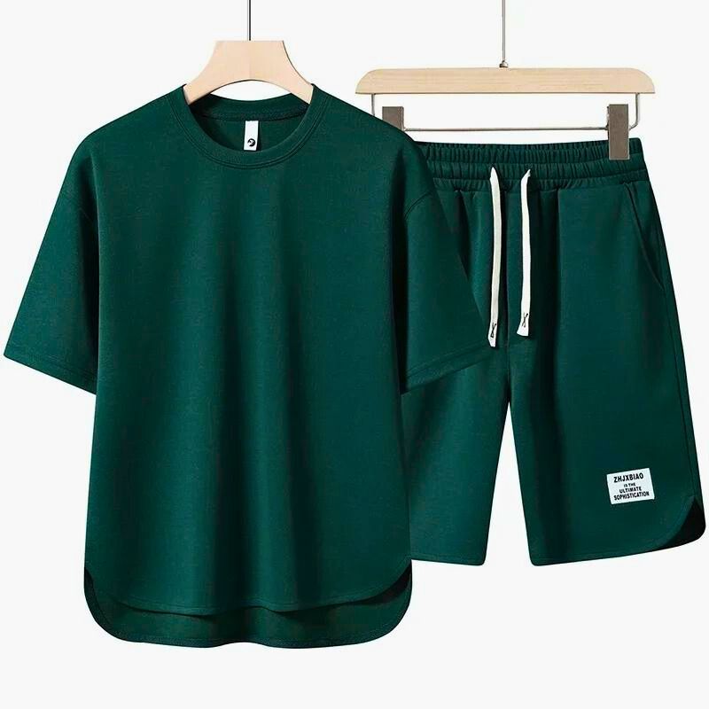 Variant image for Herren Set Zweiteilig Sommer Baumwollmischung Komfortabel Stylish-14