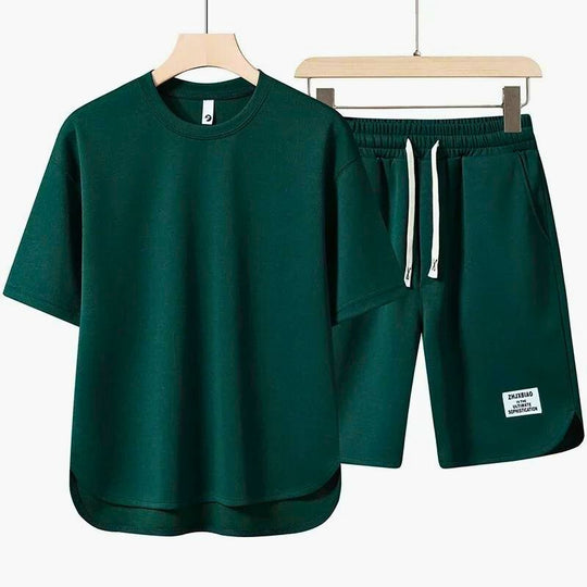 Variant image for Herren Set Zweiteilig Sommer Baumwollmischung Komfortabel Stylish-14