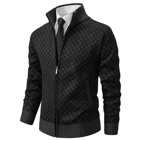 Variant image for Herren Strickjacke Jacquard Stil Weiches Material-25