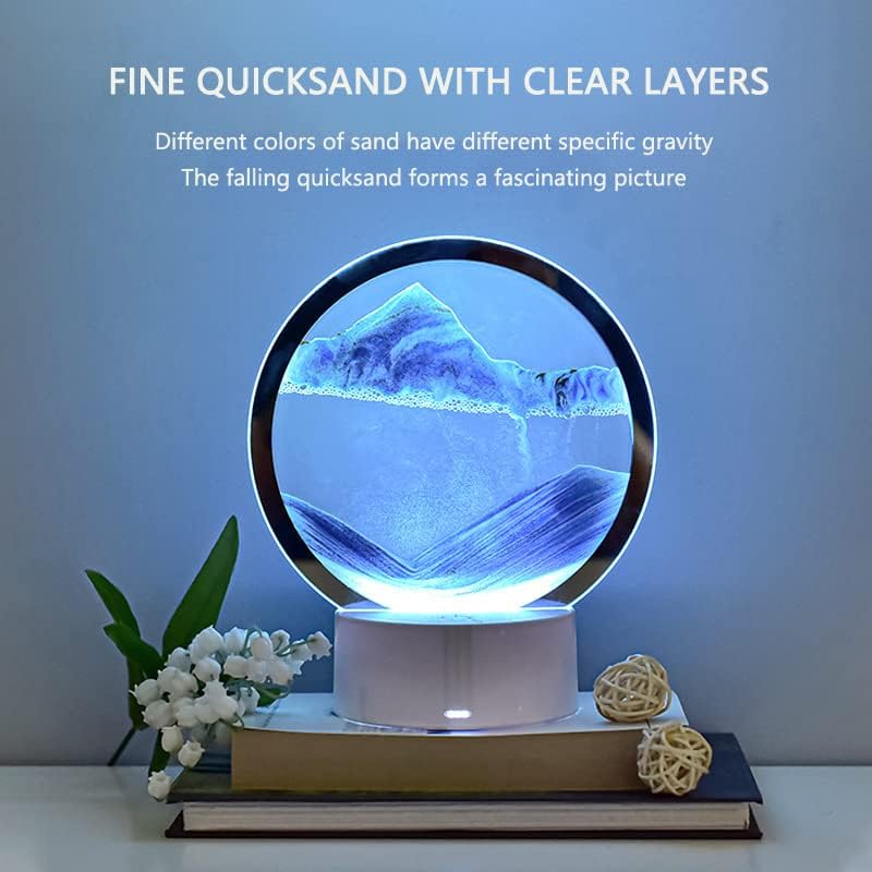 Tischlampe Quicksand Animation Transparent Modern Glas LED-5