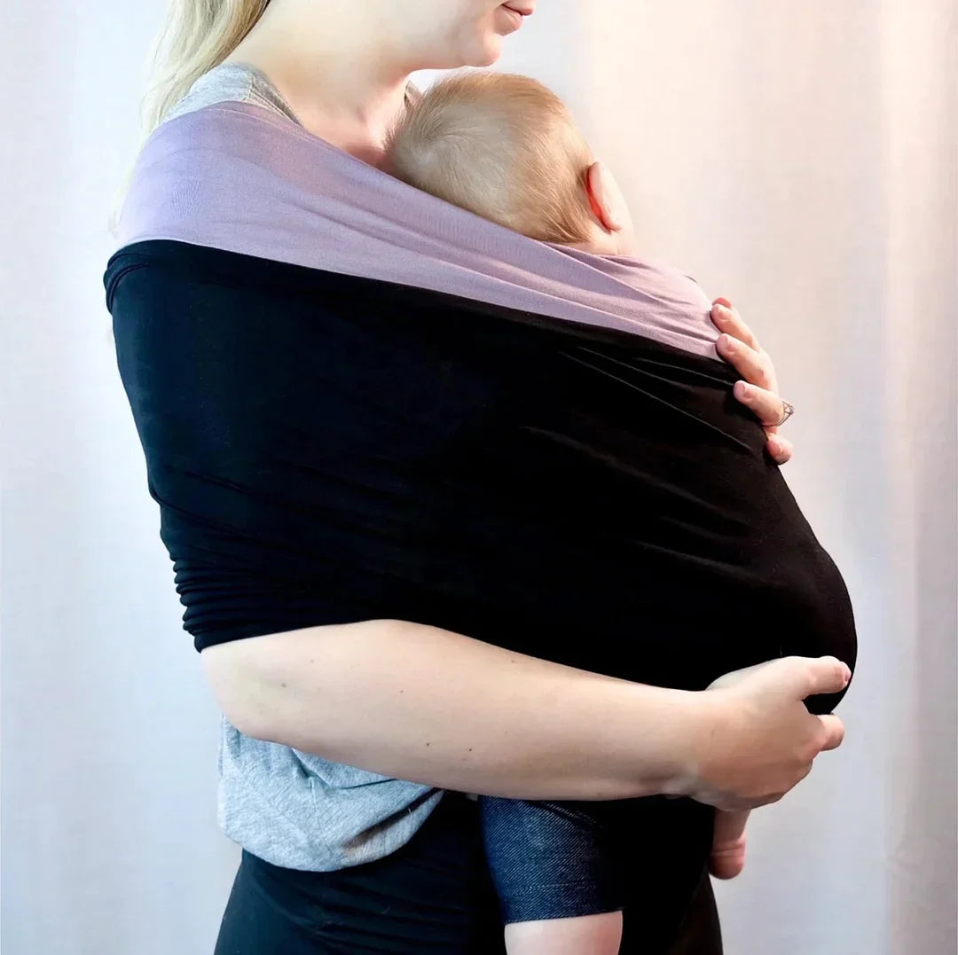 Babytrage Wendbar Beige Bio-Baumwolle Für Neugeborene Haut-zu-Haut Tragehilfe-4