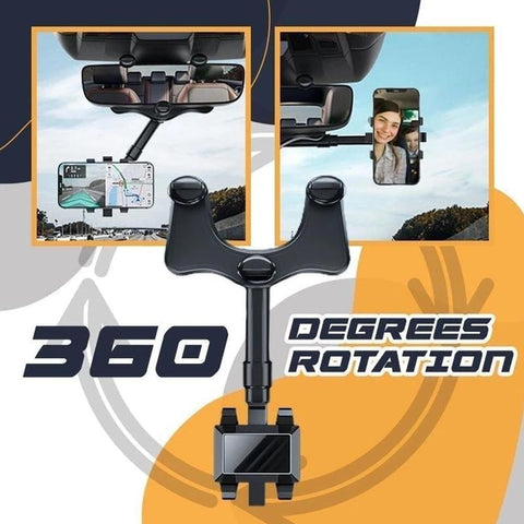 Handyhalterung fürs Auto Schwarz Drehbar 360° Sicherer Telefonhalter für Smartphones-2