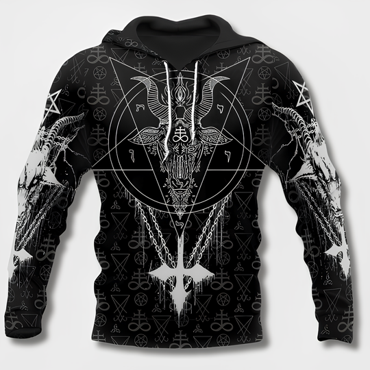 Variant image for Herren Kapuzenpullover Wikinger Stil Bequem Baumwollmischung-49