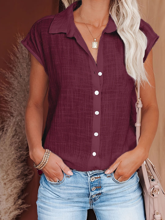 Variant image for Damen Sommerbluse Luftig Elegantes Design Baumwolle-19