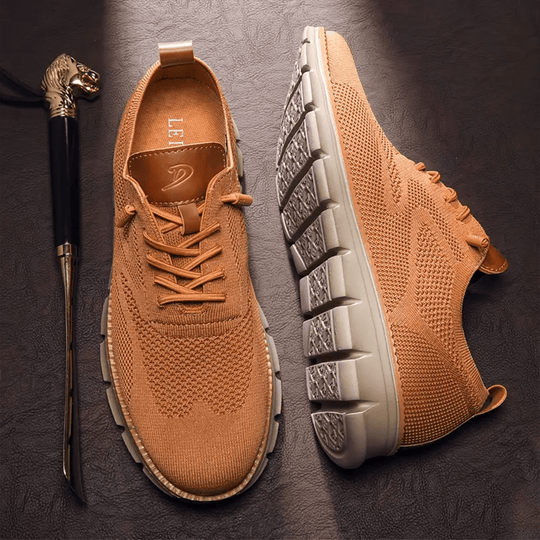 Herren Schuhe Komfortabel Atmungsaktives Leder für Alltag und Büro 2