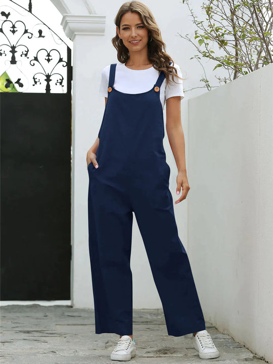 Variant image for Damen Jumpsuit Elegant Luftig Atmungsaktiv für Sommer-13