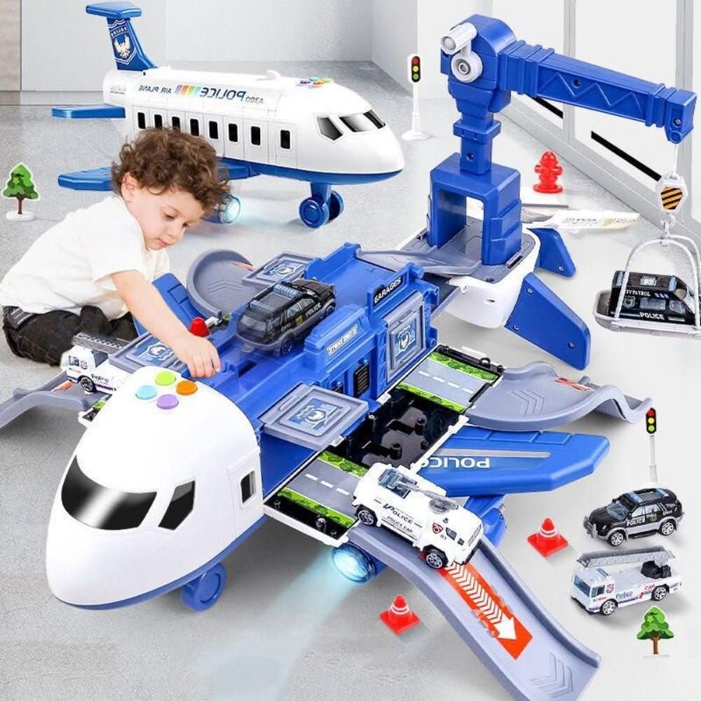 Abenteuer-AirPlay-Set für Kinder mit Flugzeug und Fahrzeugen 0