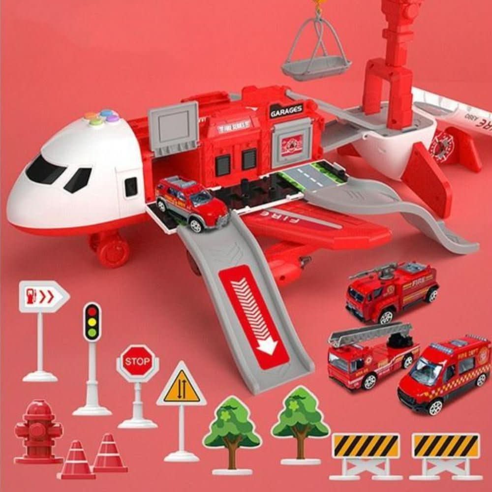 Abenteuer-AirPlay-Set für Kinder mit Flugzeug und Fahrzeugen 1