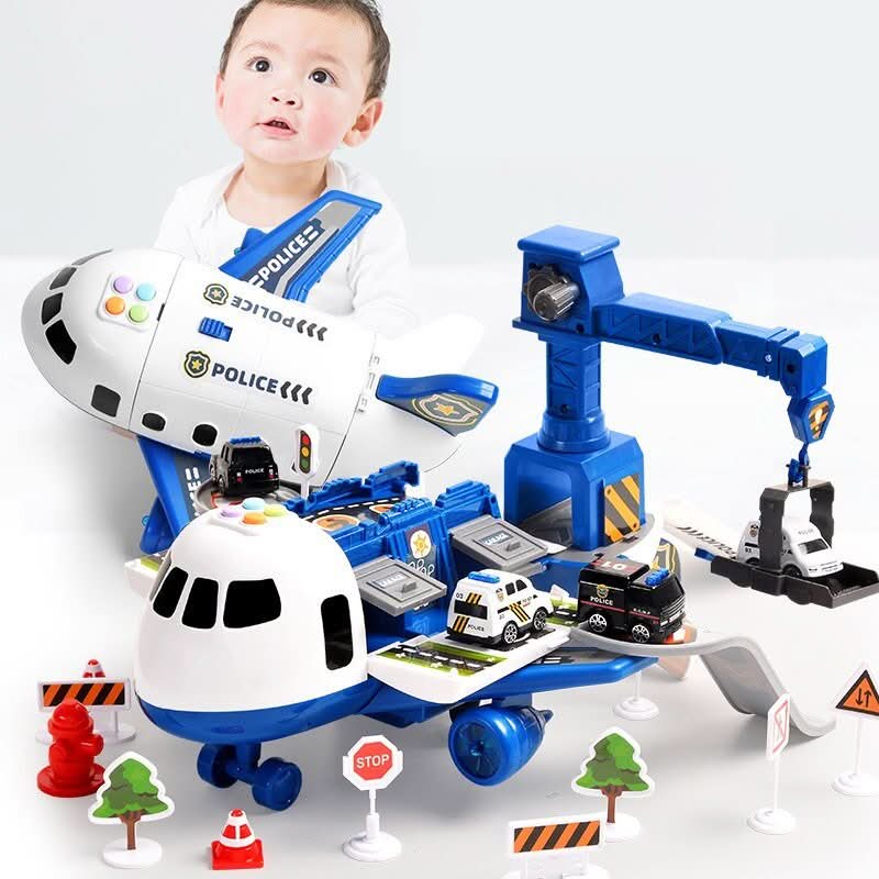Abenteuer-AirPlay-Set für Kinder mit Flugzeug und Fahrzeugen 5