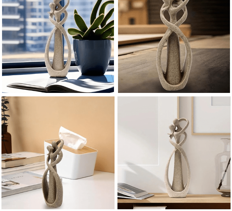 Abstrakte Skulptur für zeitlose Liebe 6