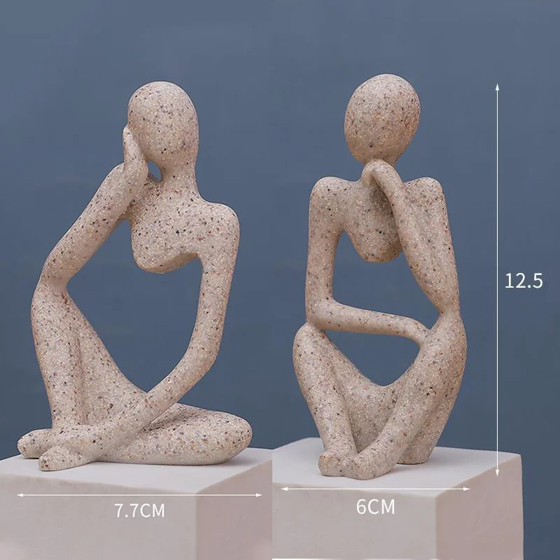 Abstrakte Statue für Wohnzimmer und Büro 8