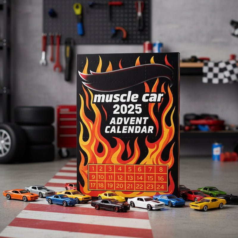Adventskalender Kinder Fahrzeug mit 24 Miniaturautos für Spiel und Spaß 0