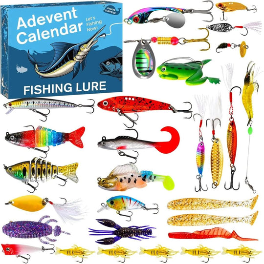Adventskalender für Angler mit 24 Überraschungen und praktischem Zubehör 11