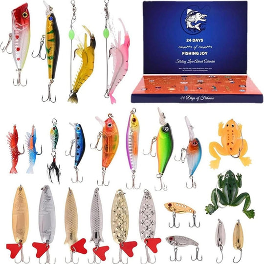 Adventskalender für Angler mit 24 Überraschungen und praktischem Zubehör 12