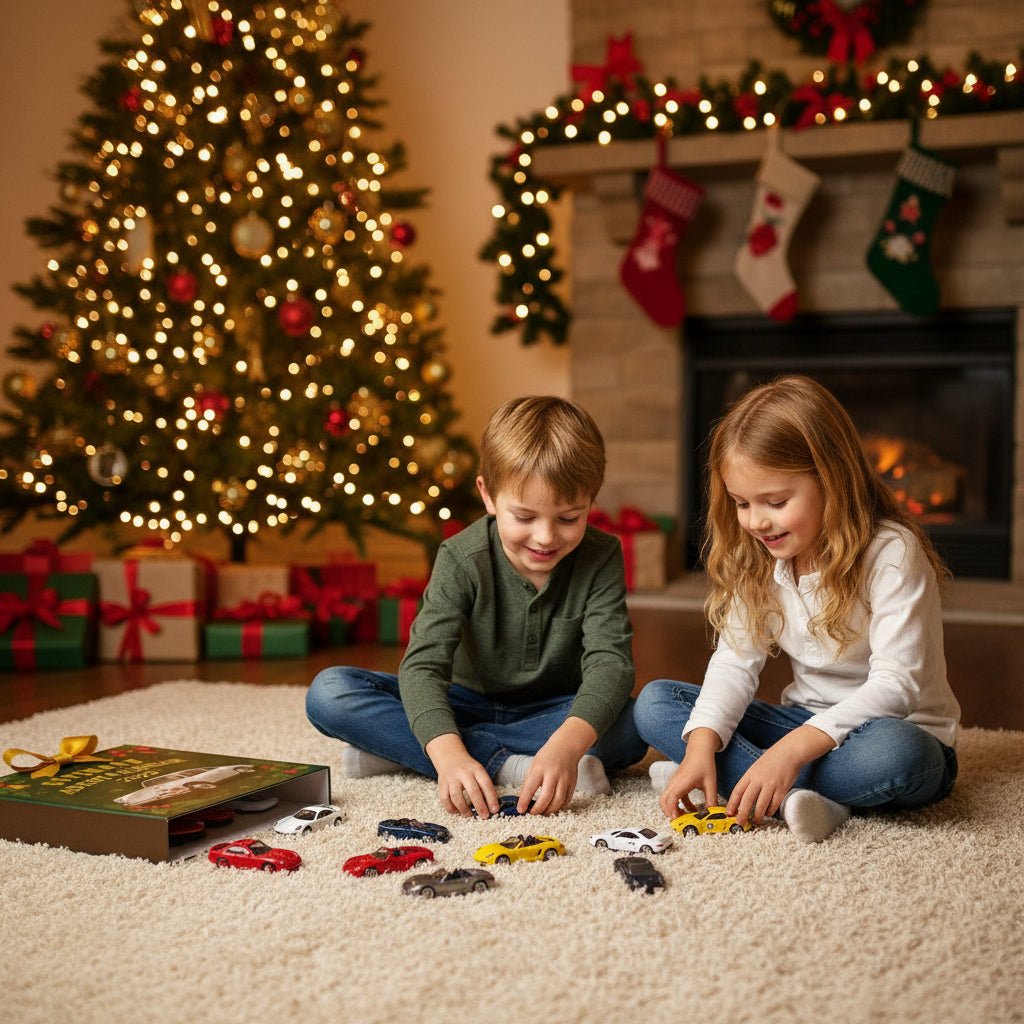 Adventskalender für Autoenthusiasten mit Miniatur-Supersportwagen 1