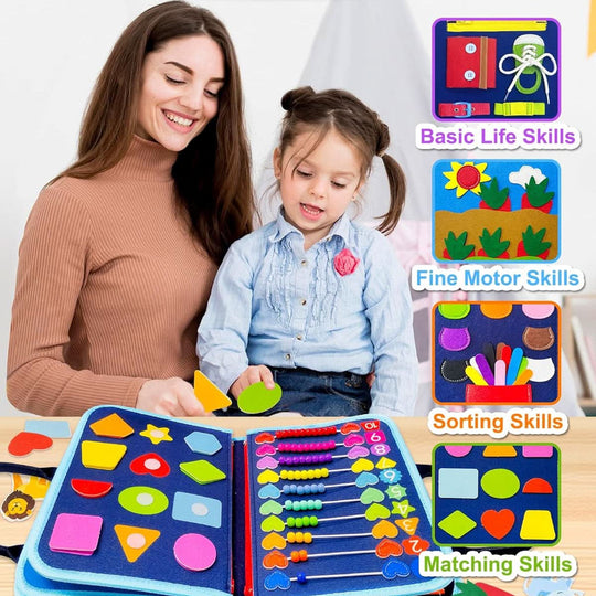Aktivitätsboard für Babys – Interaktives Lernspielzeug zur Förderung der Feinmotorik und des logischen Denkens 2