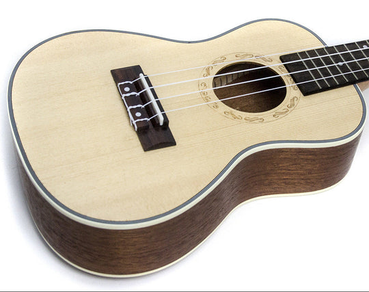 Akustik-Ukulele Bundle Leicht mit Stimmgerät für Damen und Herren 0