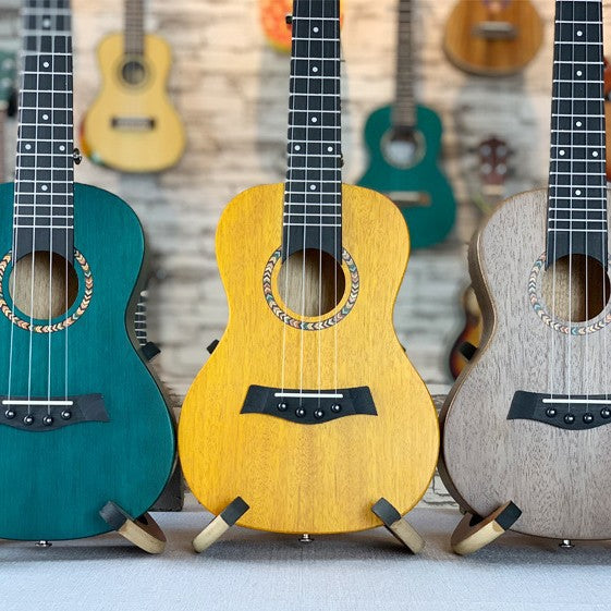 Akustik-Ukulele für Damen und Herren mit markantem Korpusdesign 4