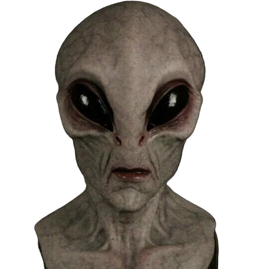 Alien-Maske für Halloween und Kostümpartys, Realistisches Design, Ideal für Cosplay und Mottopartys 0