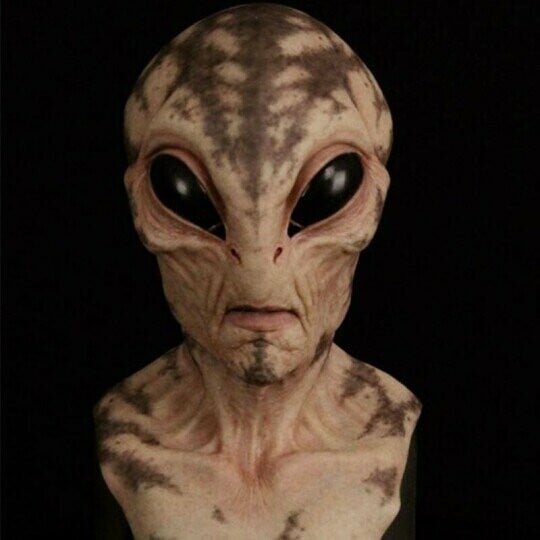 Alien-Maske für Halloween und Kostümpartys, Realistisches Design, Ideal für Cosplay und Mottopartys 10