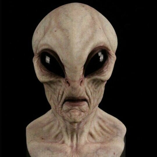 Alien-Maske für Halloween und Kostümpartys, Realistisches Design, Ideal für Cosplay und Mottopartys 9