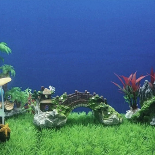 Aquarium Dekoration Brücke für Aquarienlandschaften 3