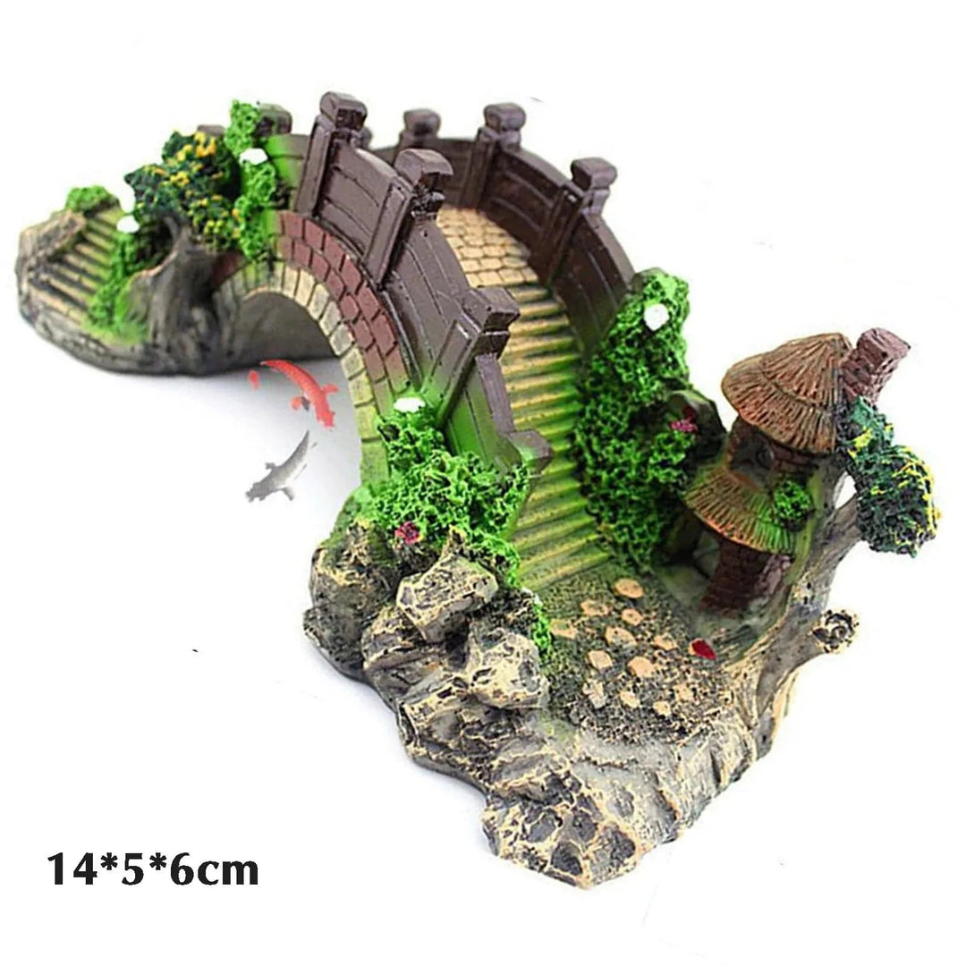 Aquarium Dekoration Brücke für Aquarienlandschaften 5