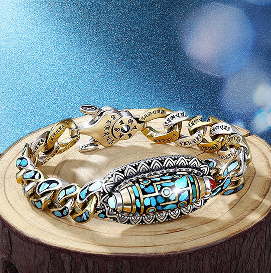 Armband Herren Dzi-Steine für Positive Energie und Stil 5