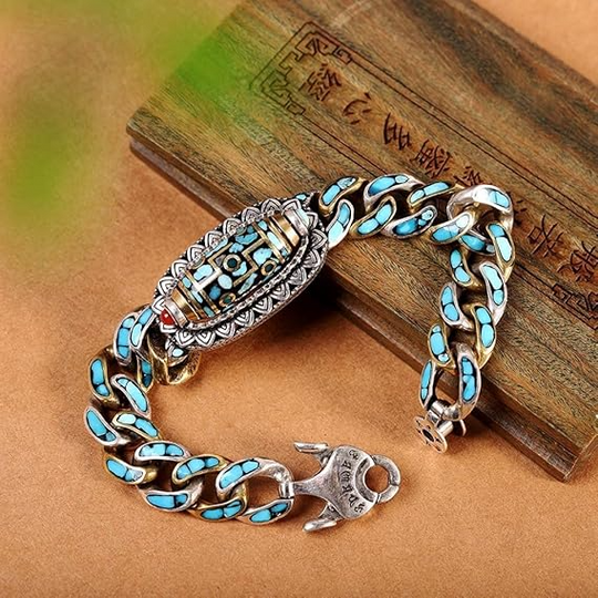 Armband Herren Dzi-Steine für Positive Energie und Stil 6