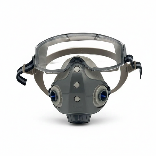 Atemschutzmaske mit integrierter Schutzbrille für Handwerksarbeiten 5